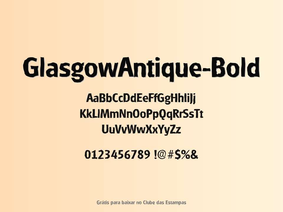 Fonte Glasgowantique Bold Grátis Para Baixar