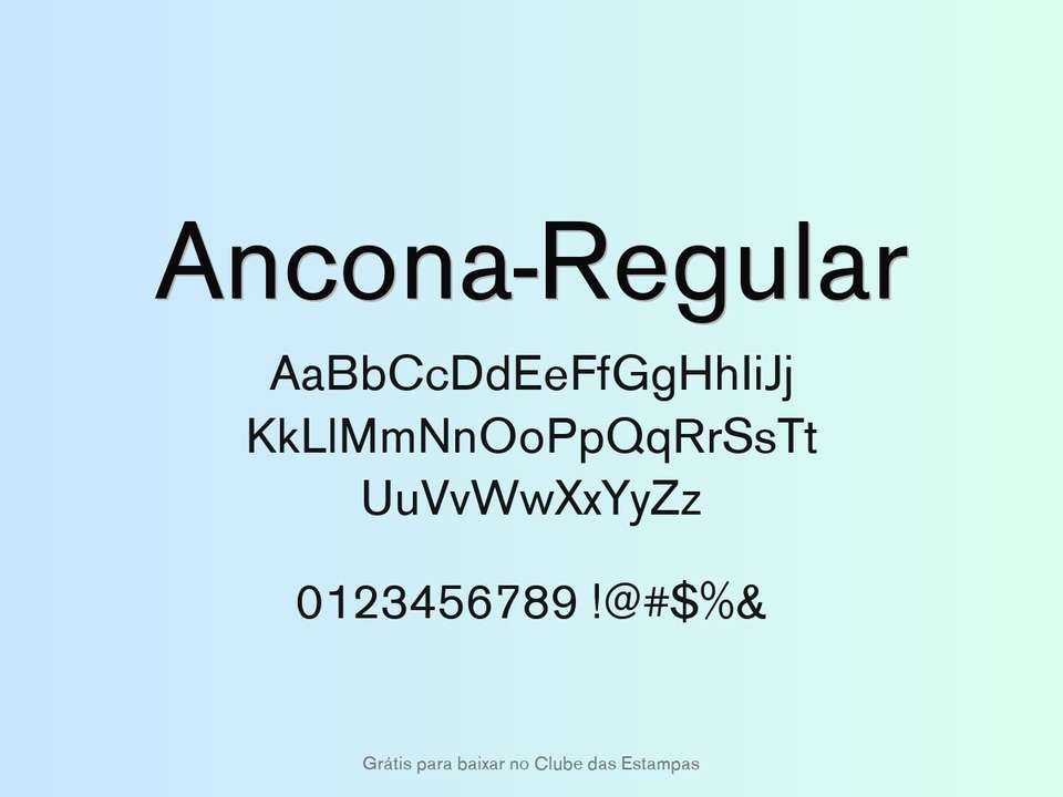 Fonte Ancona Regular Grátis Para Baixar