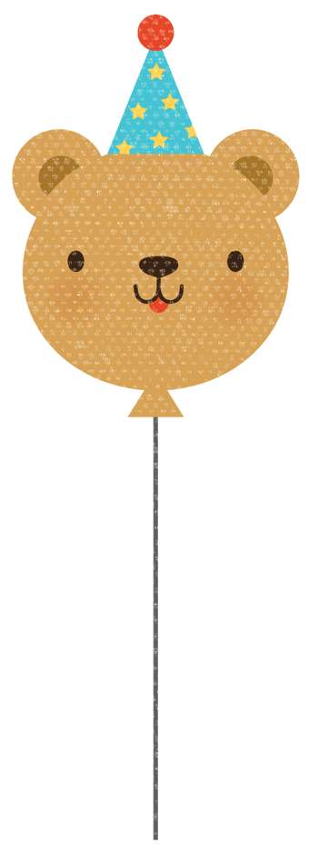 Urso De Desenho Animado Em Festa Personagem Png Grátis Para Baixar