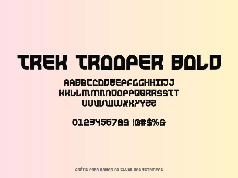 Fonte Trek Trooper Bold Grátis Para Baixar