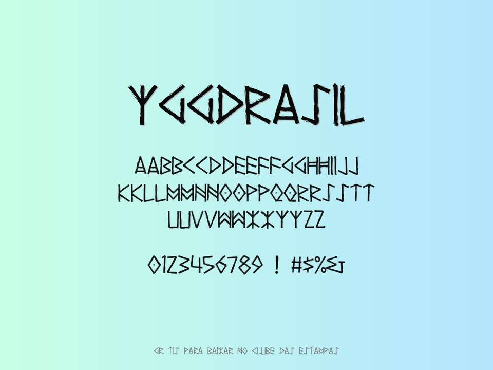 Fonte Yggdrasil Grátis Para Baixar