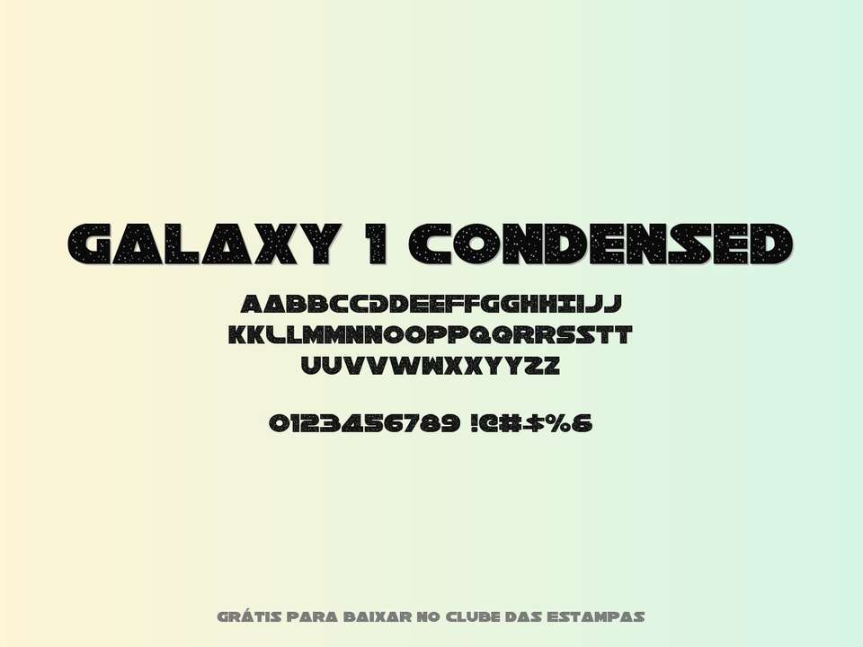 Fonte Galaxy 1 Condensed Grátis Para Baixar