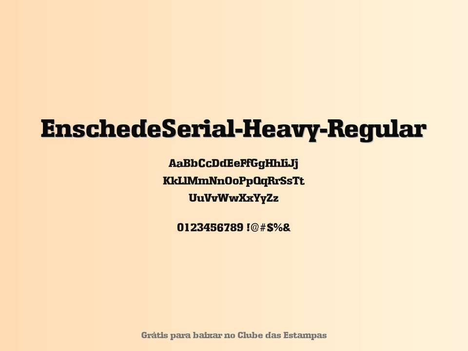 Fonte Enschedeserial Heavy Regular Grátis Para Baixar