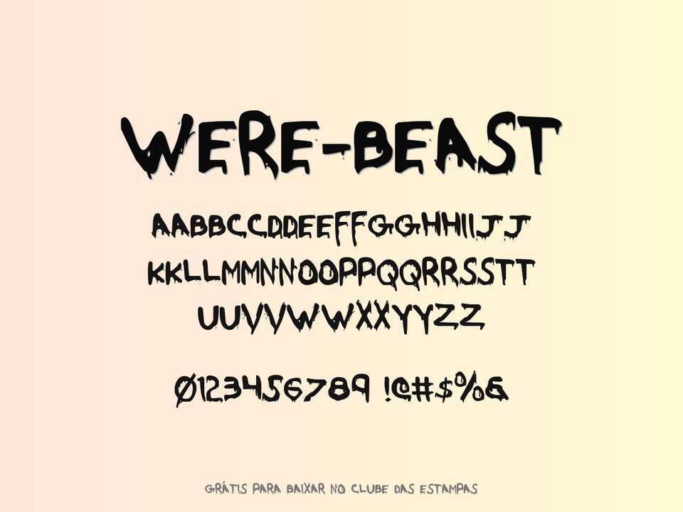 Fonte Were Beast Grátis Para Baixar