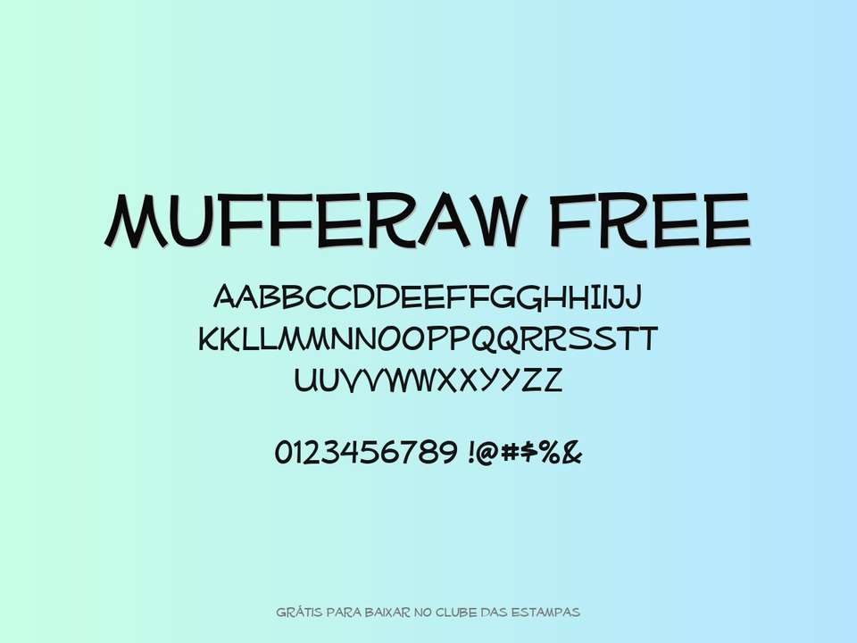 Fonte Mufferaw Free Grátis Para Baixar