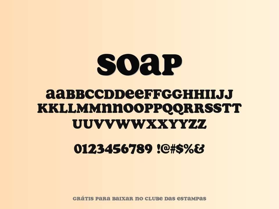 Fonte Soap Grátis Para Baixar
