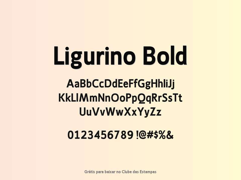 Fonte Ligurino Bold Grátis Para Baixar