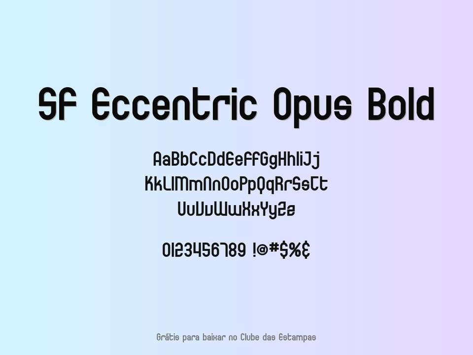 Fonte Sf Eccentric Opus Bold Grátis Para Baixar