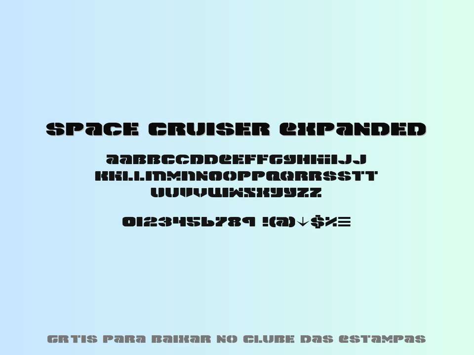 Fonte Space Cruiser Expanded Grátis Para Baixar