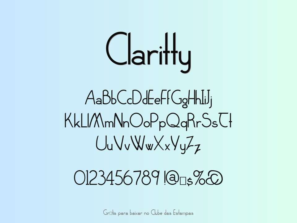 Fonte Claritty Grátis Para Baixar