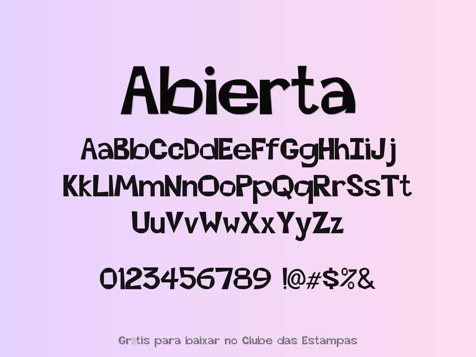 Fonte Abierta Grátis Para Baixar