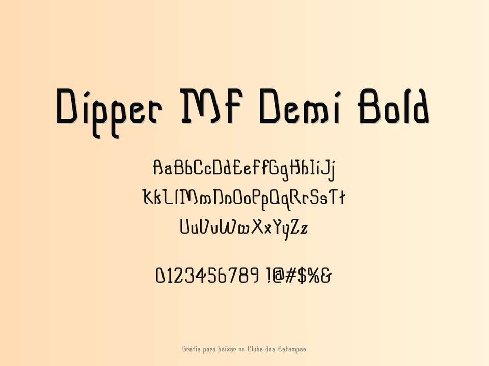 Fonte Dipper Mf Demi Bold Grátis Para Baixar
