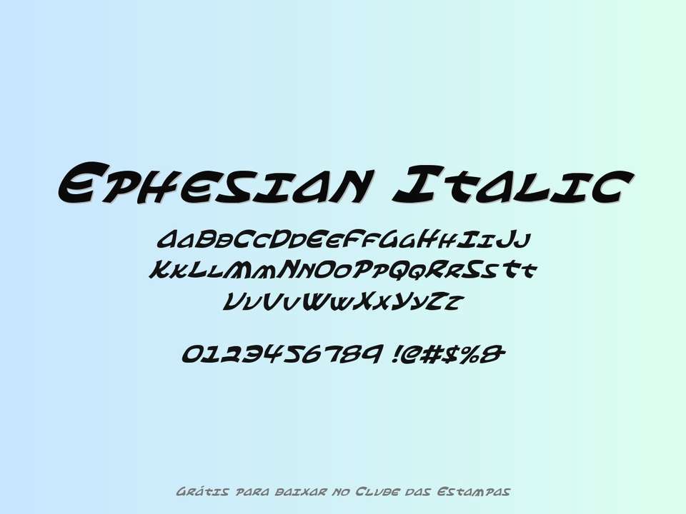 Fonte Ephesian Italic Grátis Para Baixar