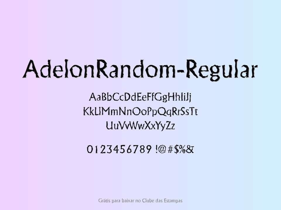 Fonte Adelonrandom Regular Grátis Para Baixar