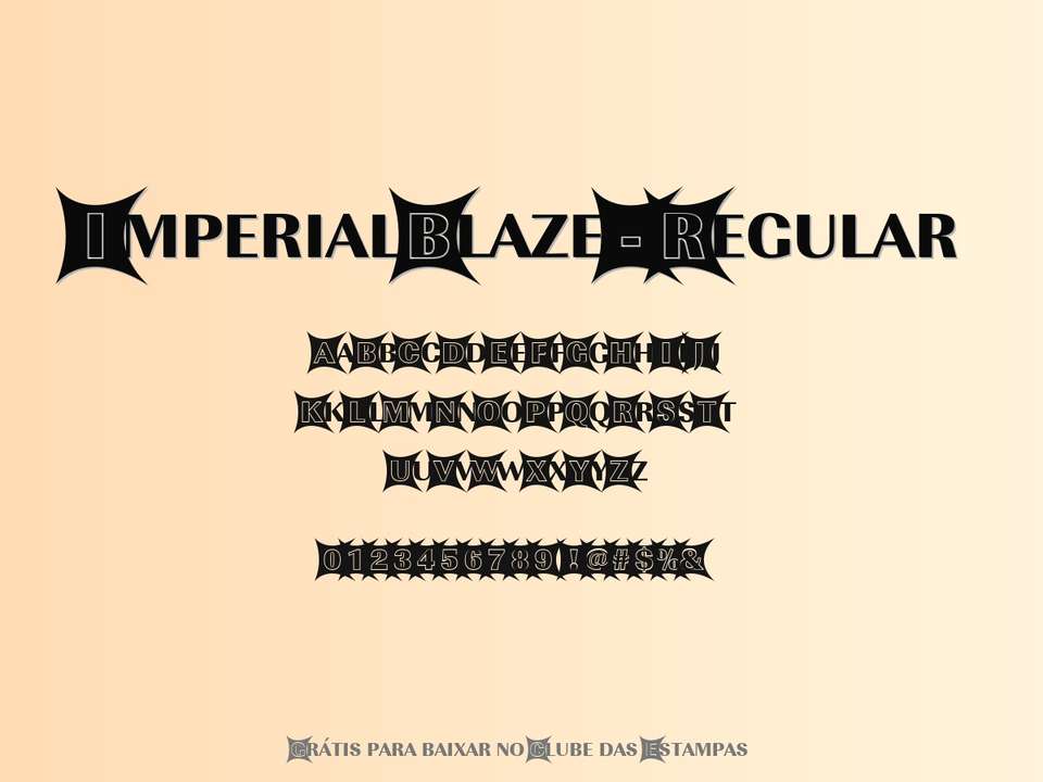 Fonte Imperialblaze Regular Grátis Para Baixar
