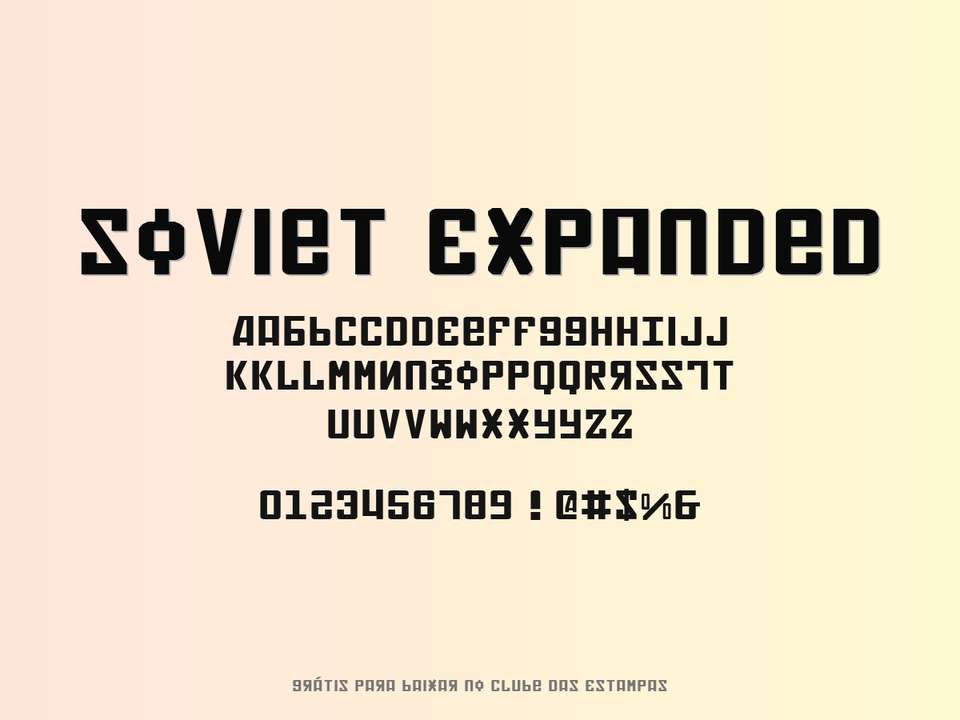 Fonte Soviet Expanded Grátis Para Baixar