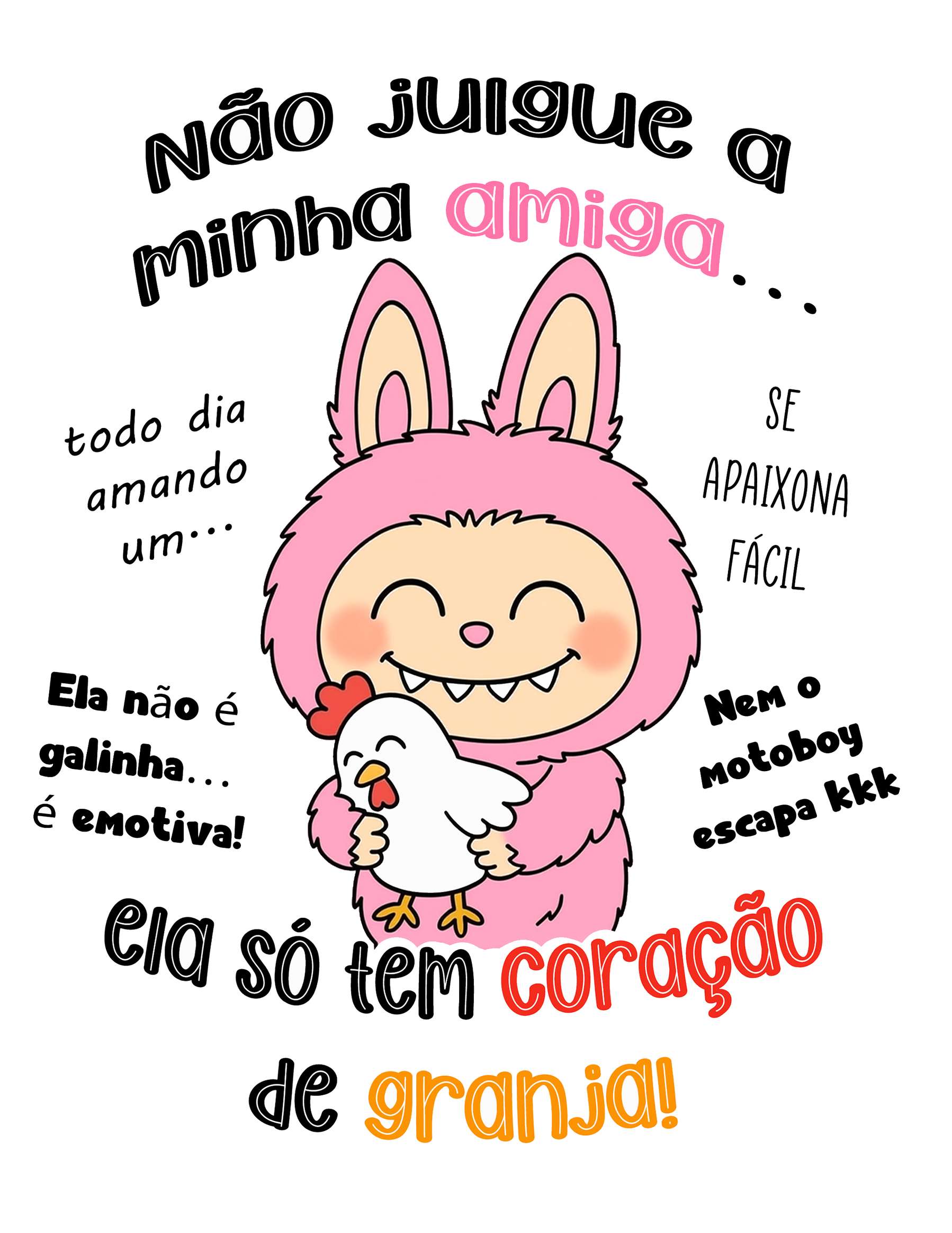 Não Julgue A Minha Amiga, Ela Só Tem Coração De Granja! Amizade Png Arte Para Caneca Grátis Pra Baix