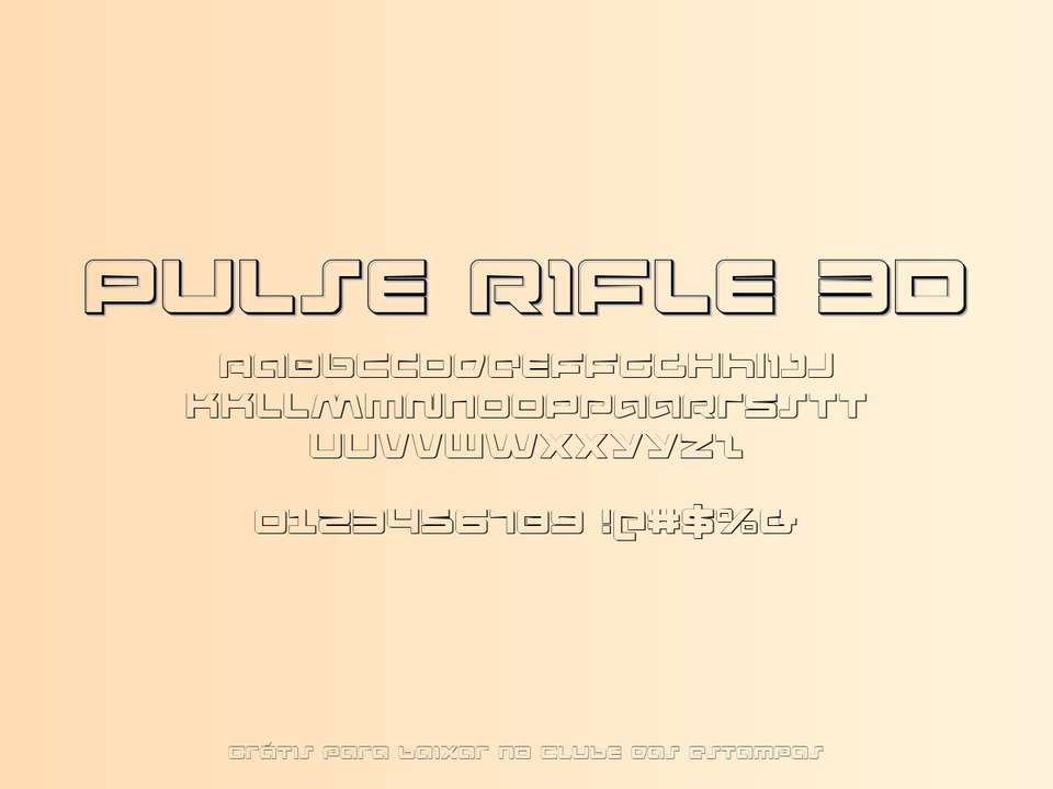Fonte Pulse Rifle 3d Grátis Para Baixar