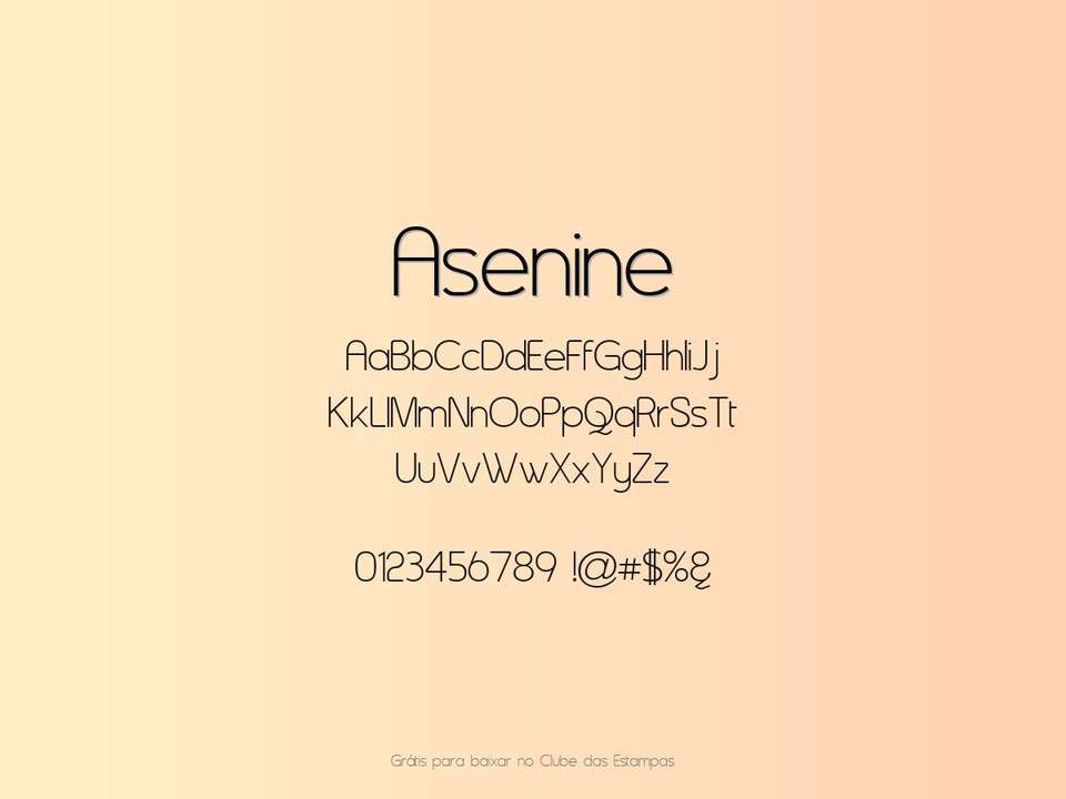 Fonte Asenine Grátis Para Baixar