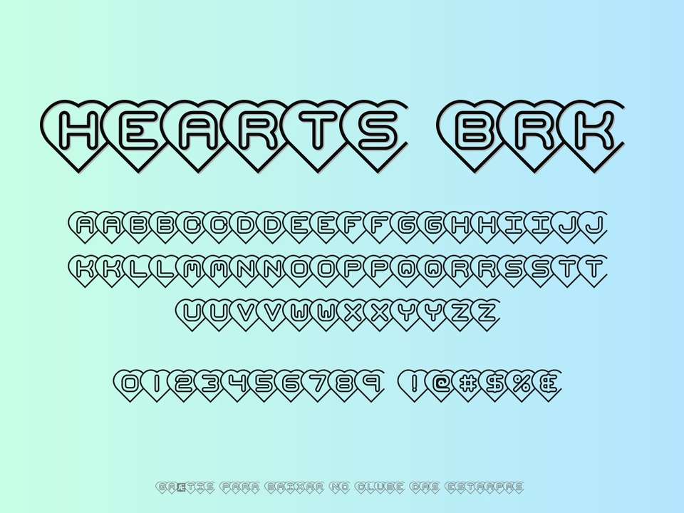 Fonte Hearts Brk Grátis Para Baixar