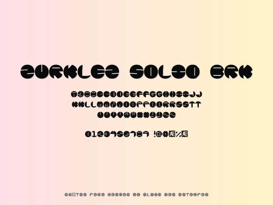 Fonte Zurklez Solid Brk Grátis Para Baixar