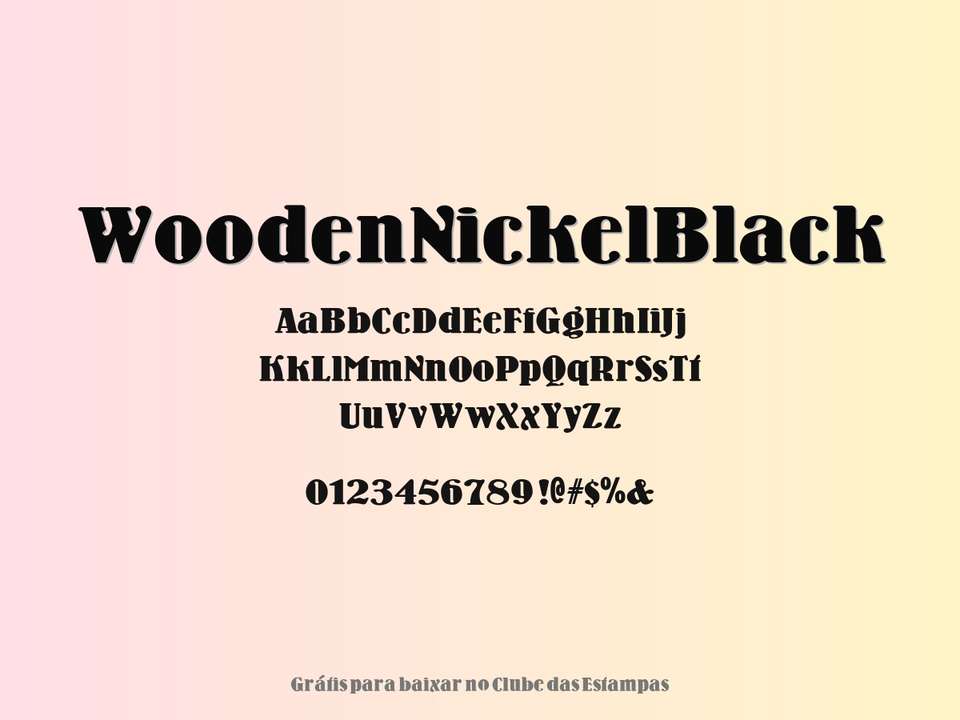 Fonte Woodennickelblack Grátis Para Baixar