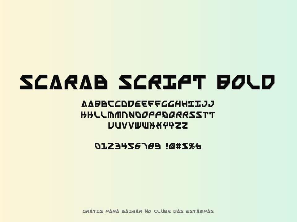 Fonte Scarab Script Bold Grátis Para Baixar