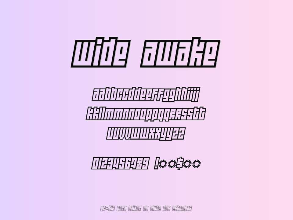 Fonte Wide Awake Grátis Para Baixar