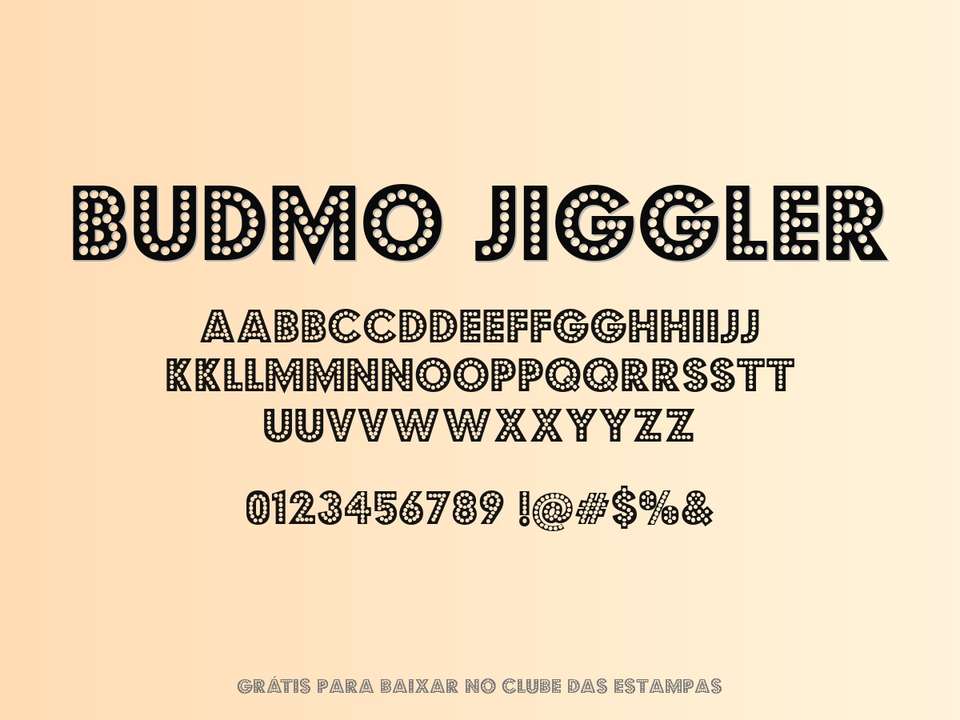 Fonte Budmo Jiggler Grátis Para Baixar