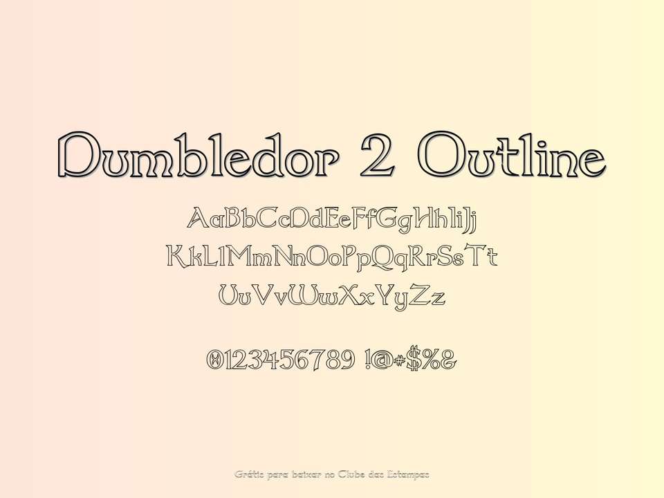 Fonte Dumbledor 2 Outline Grátis Para Baixar