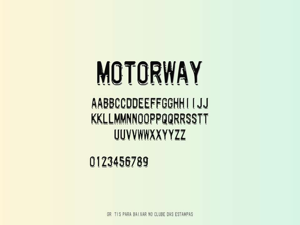 Fonte Motorway Grátis Para Baixar