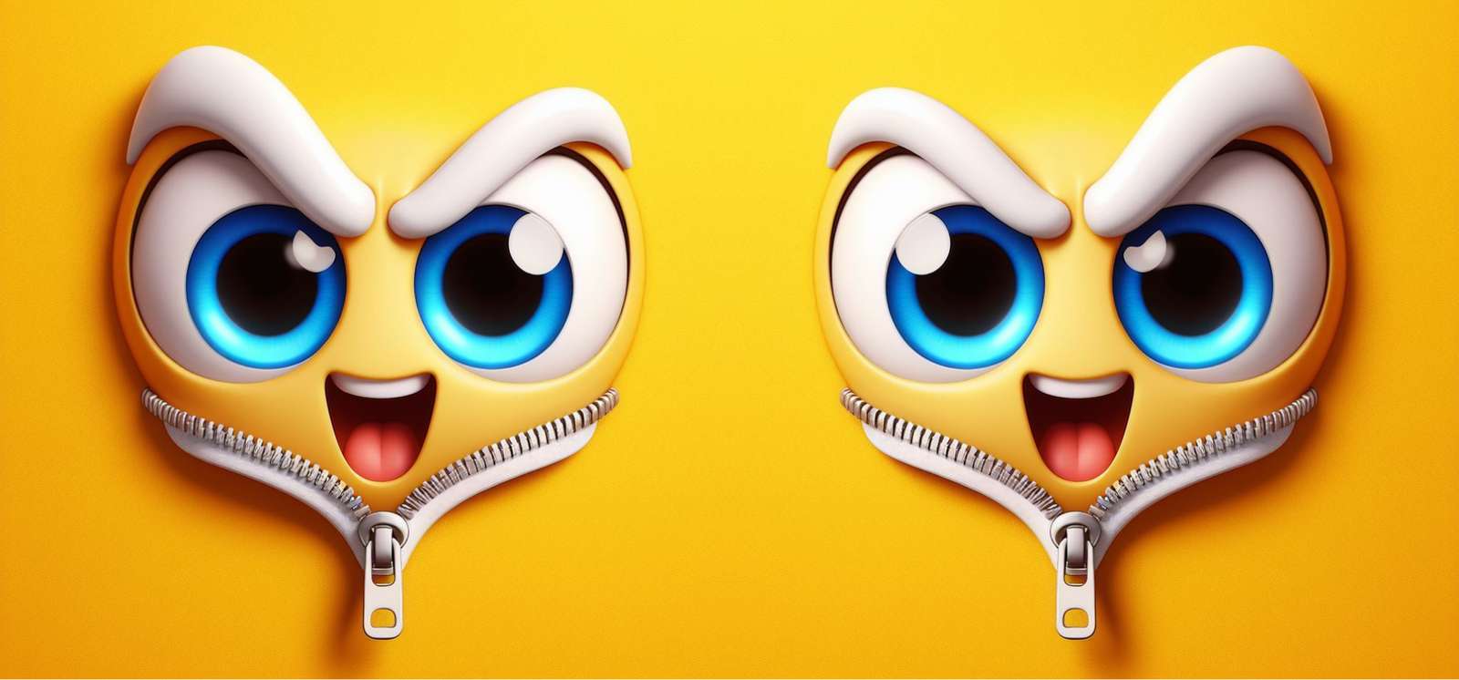 Olhos Animados Com Zíper Divertido Ilustração 3d Png Arte Para Caneca Grátis Pra Baixar