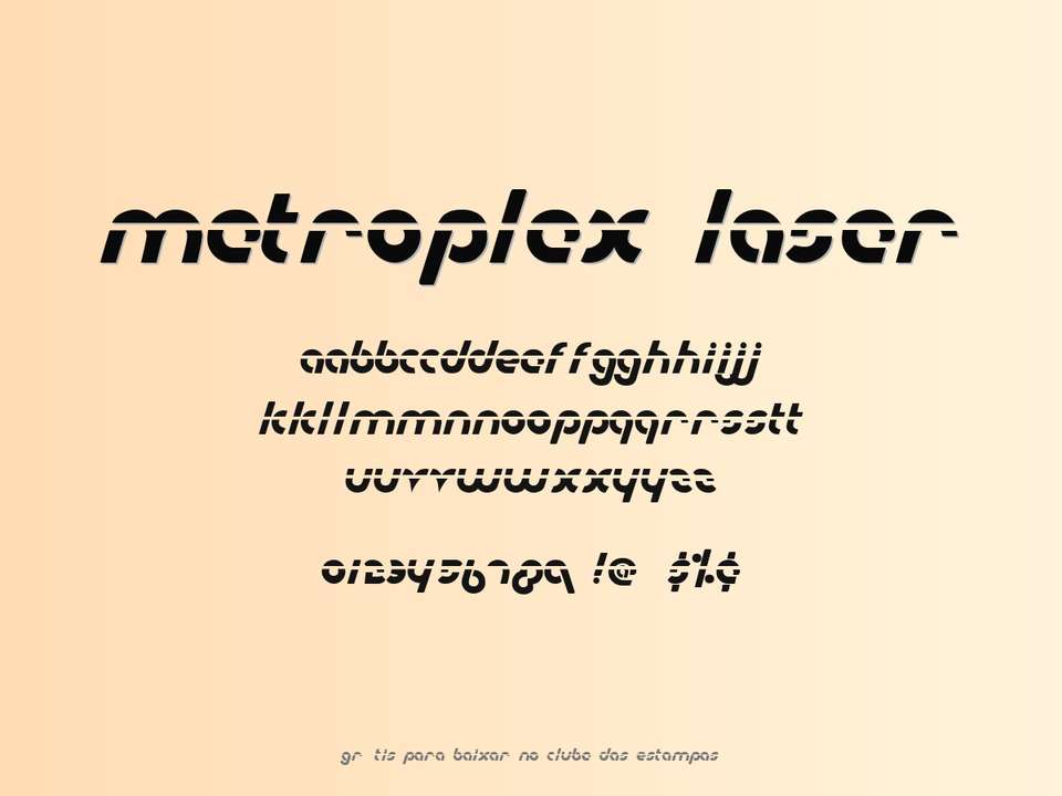 Fonte Metroplex Laser Grátis Para Baixar