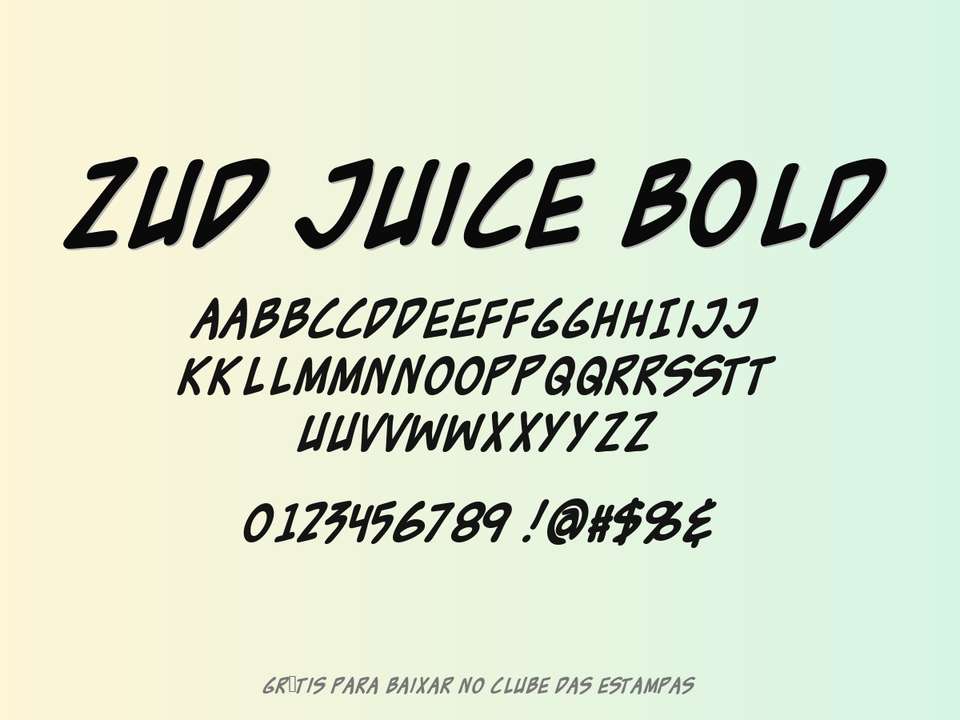 Fonte Zud Juice Bold Grátis Para Baixar