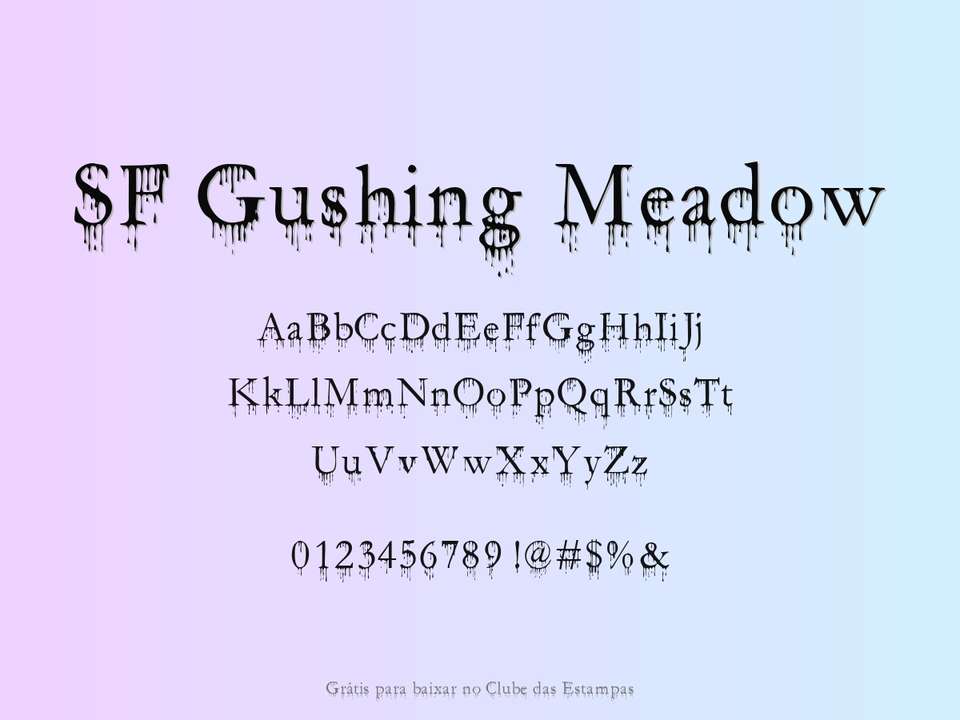 Fonte Sf Gushing Meadow Grátis Para Baixar