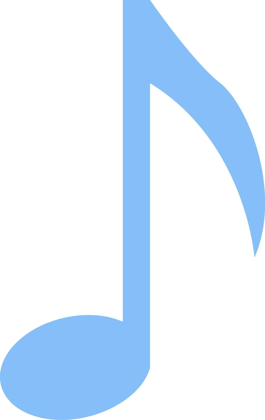 Símbolo De Nota Musical Azul Música Png Grátis Para Baixar