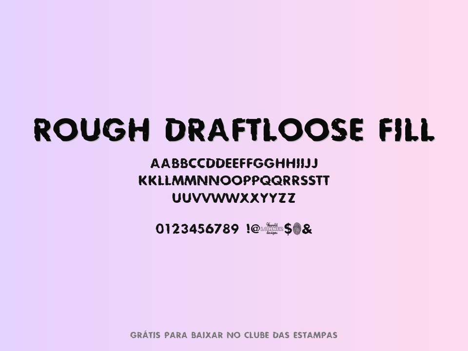 Fonte Rough Draftloose Fill Grátis Para Baixar
