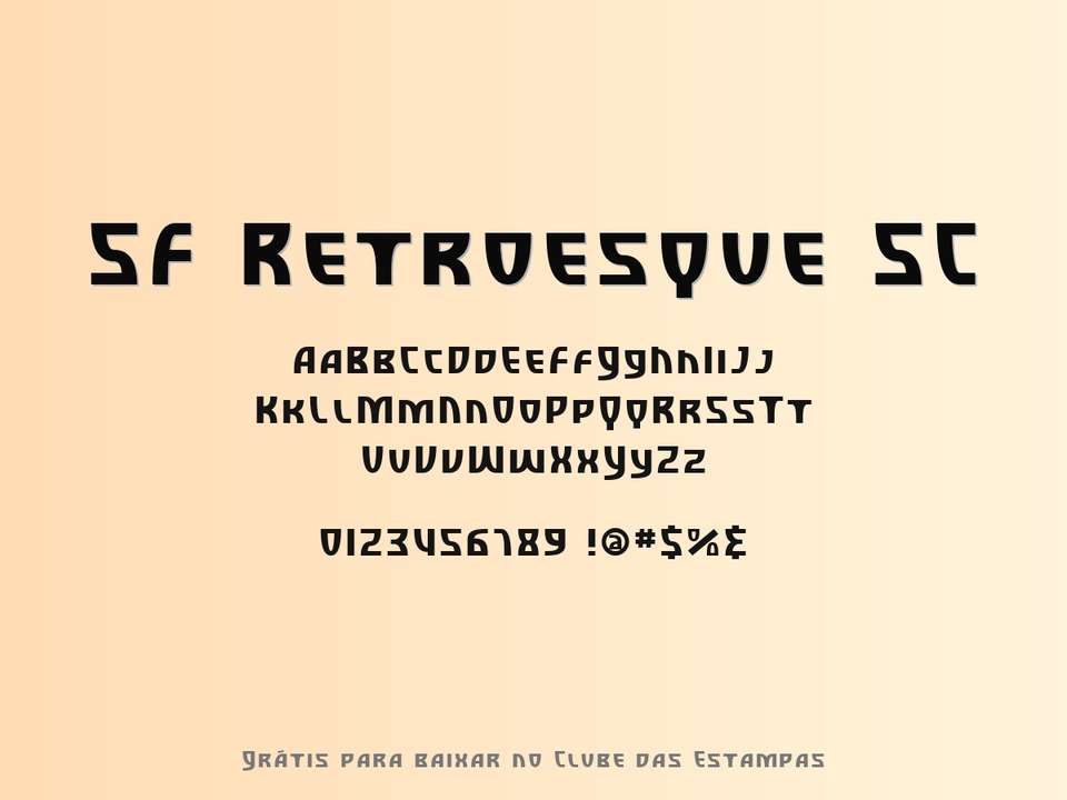 Fonte Sf Retroesque Sc Grátis Para Baixar