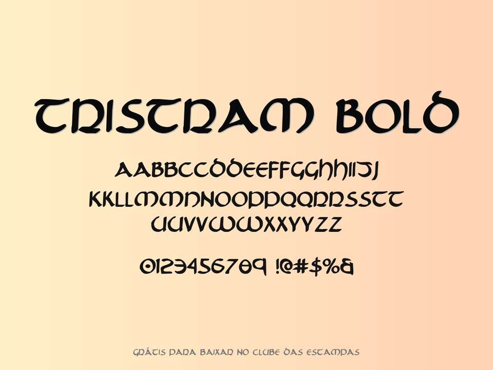 Fonte Tristram Bold Grátis Para Baixar