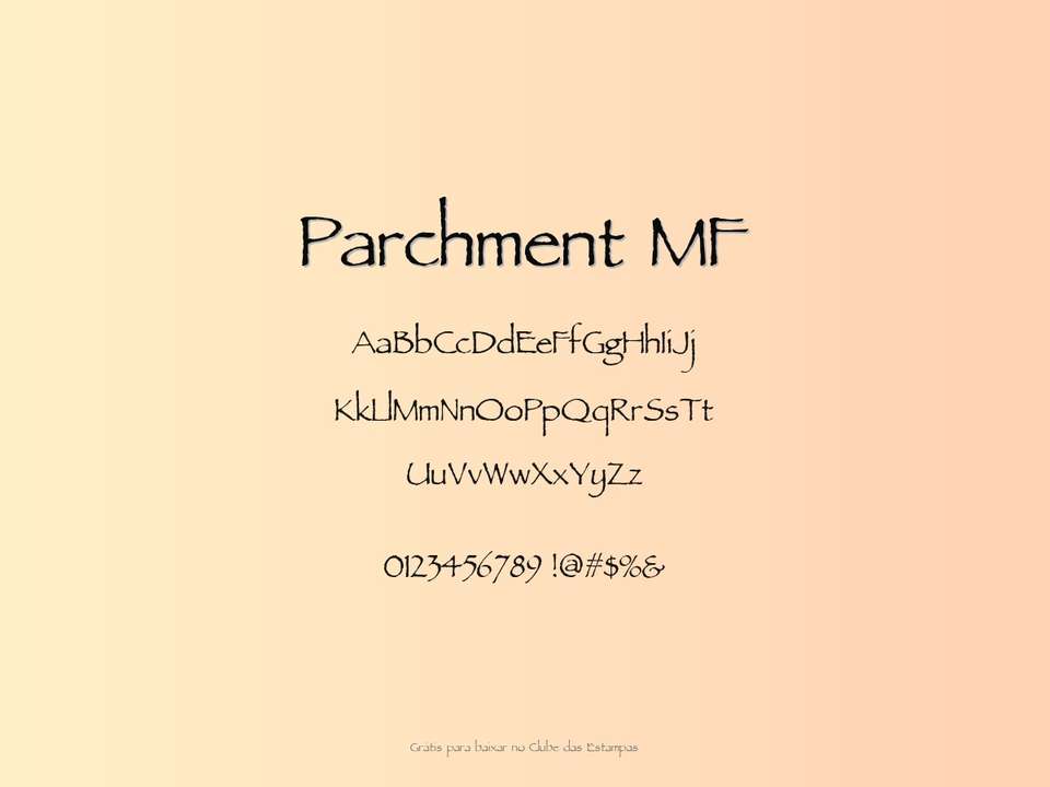Fonte Parchment Mf Grátis Para Baixar