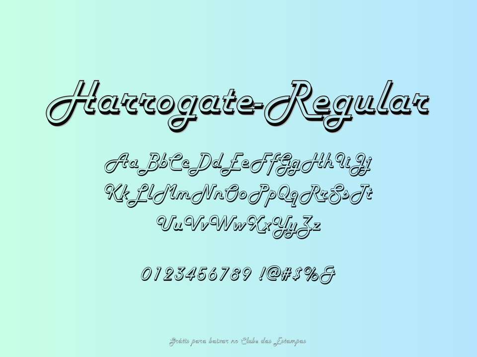 Fonte Harrogate Regular Grátis Para Baixar