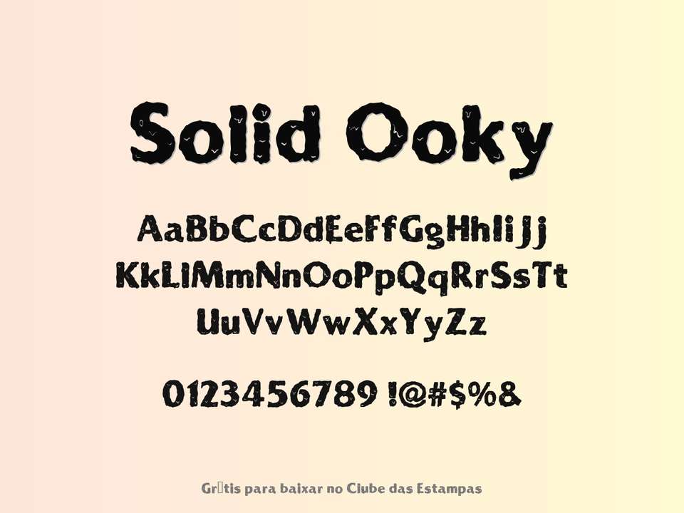 Fonte Solid Ooky Grátis Para Baixar