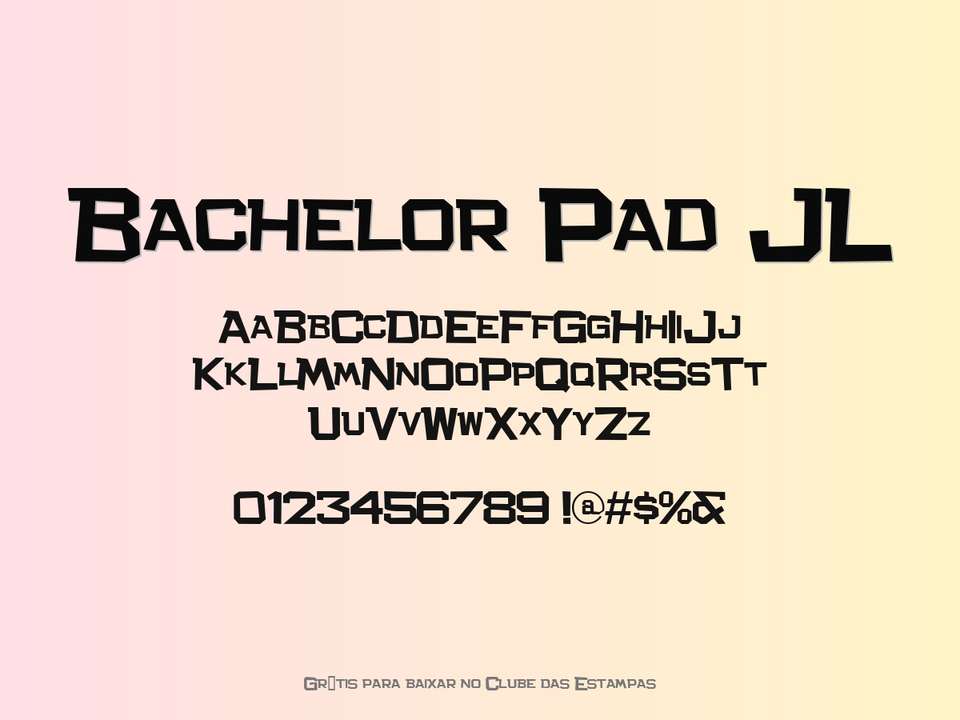 Fonte Bachelor Pad Jl Grátis Para Baixar