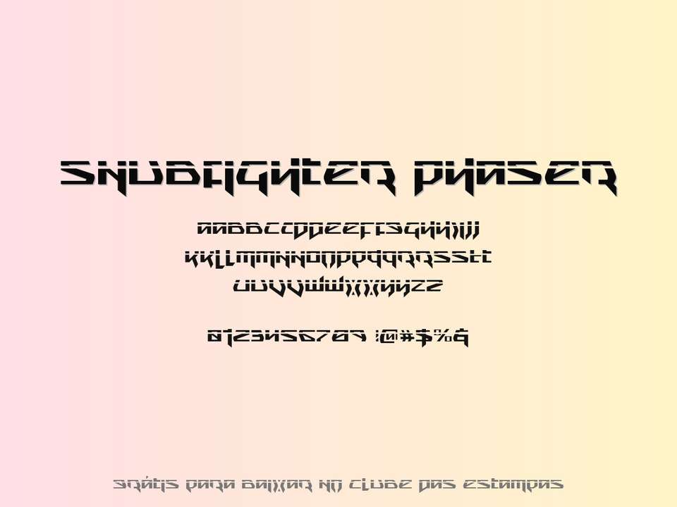 Fonte Snubfighter Phaser Grátis Para Baixar