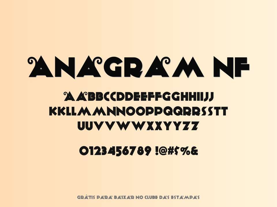 Fonte Anagram Nf Grátis Para Baixar