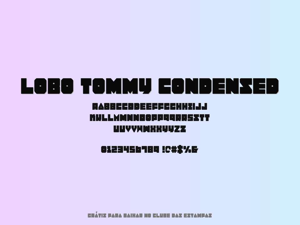 Fonte Lobo Tommy Condensed Grátis Para Baixar