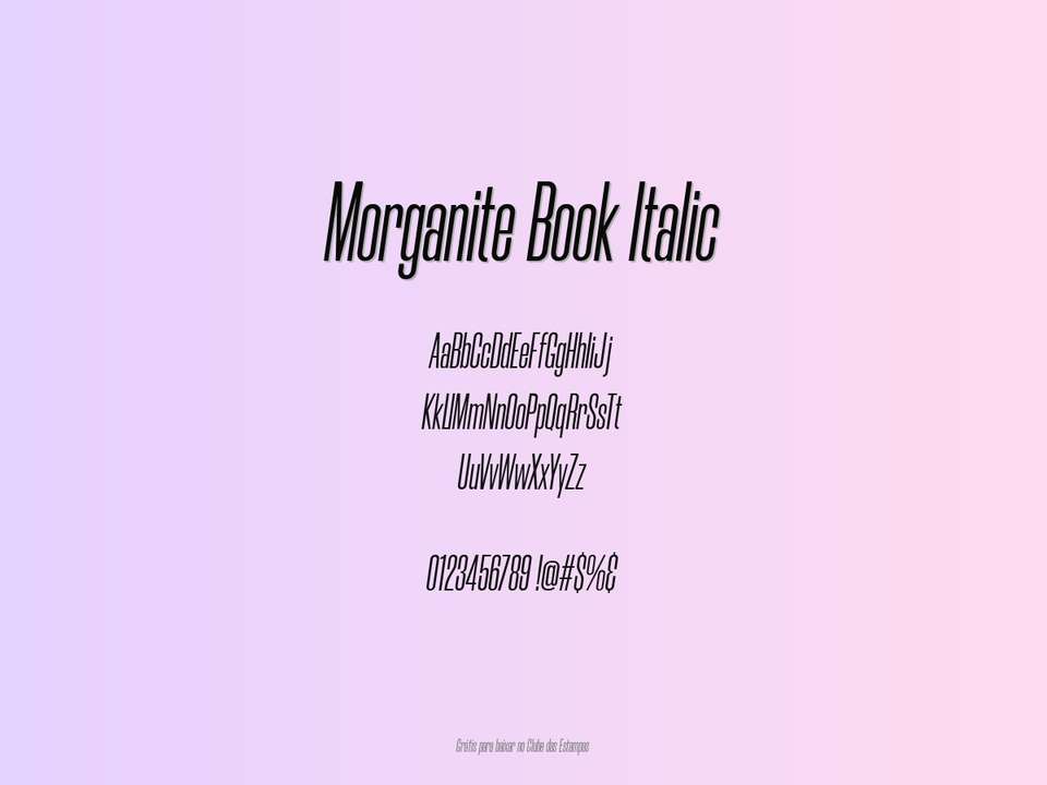 Fonte Morganite Book Italic Grátis Para Baixar