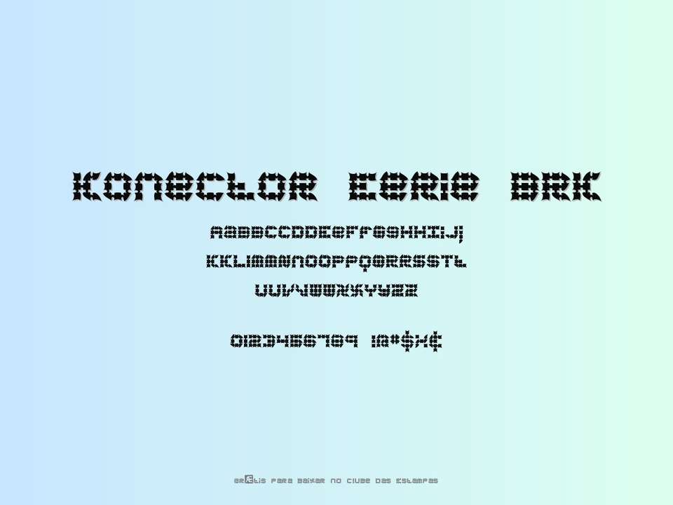 Fonte Konector Eerie Brk Grátis Para Baixar