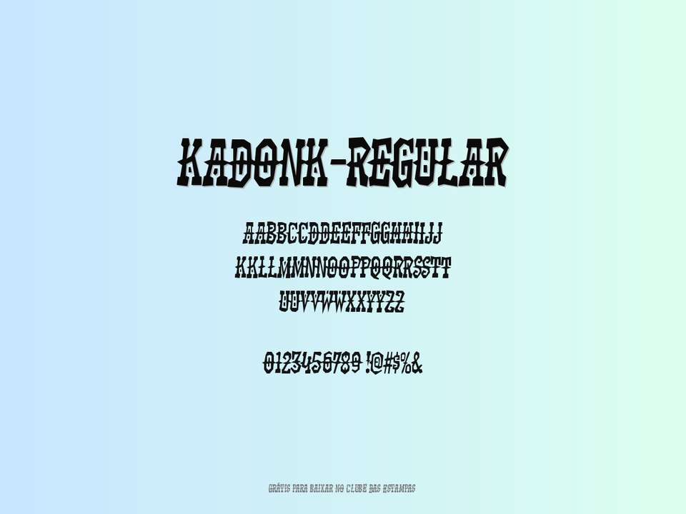 Fonte Kadonk Regular Grátis Para Baixar