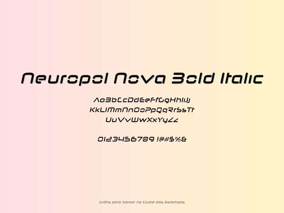 Fonte Neuropol Nova Bold Italic Grátis Para Baixar